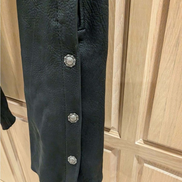 Fox Creek Leather Chaps Black Medium Biker - Made in USA - Picture 7 of 8